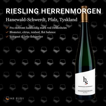 2019 Riesling Herrenmorgen, Hanewald-Schwerdt, Pfalz, Tyskland